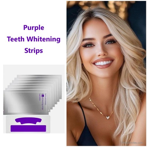 Strisce sbiancanti denti viola - strisce,